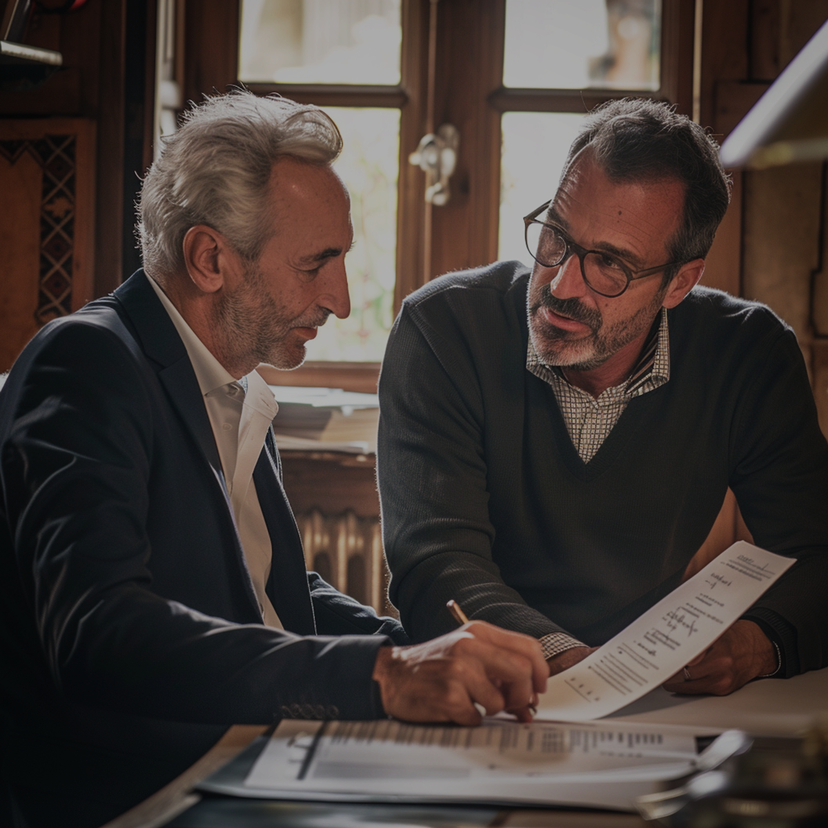 photo d'un expert accompagnant un client dans sa fiscalité